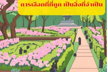 การเลือกที่ที่ถูก เป็นสิ่งที่จำเป็น