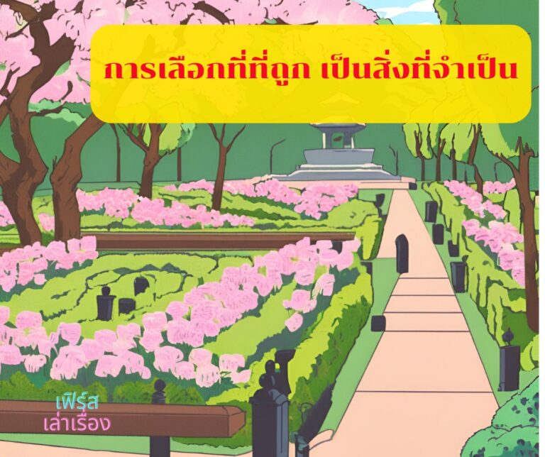 การเลือกที่ที่ถูก เป็นสิ่งที่จำเป็น